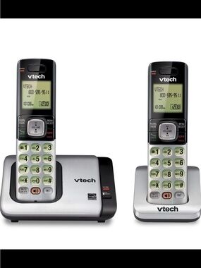 vtech Cordless Phone System CS6719-2 - 2 Handsets Intercom Find Phone Like New